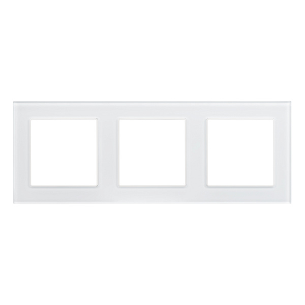 Рамка стеклянная FRM-GLARE-GS-3-WH (Arlight, -) Lednikoff