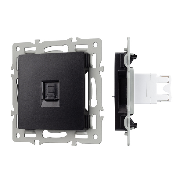 Механизм компьютерной розетки SCT-MPC1-PL-BK (RJ-45, CAT6) (Arlight, -) Lednikoff