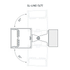 Профиль с экраном SL-LINE-7477-2500 WHITE+OPAL (Arlight, Алюминий) Lednikoff