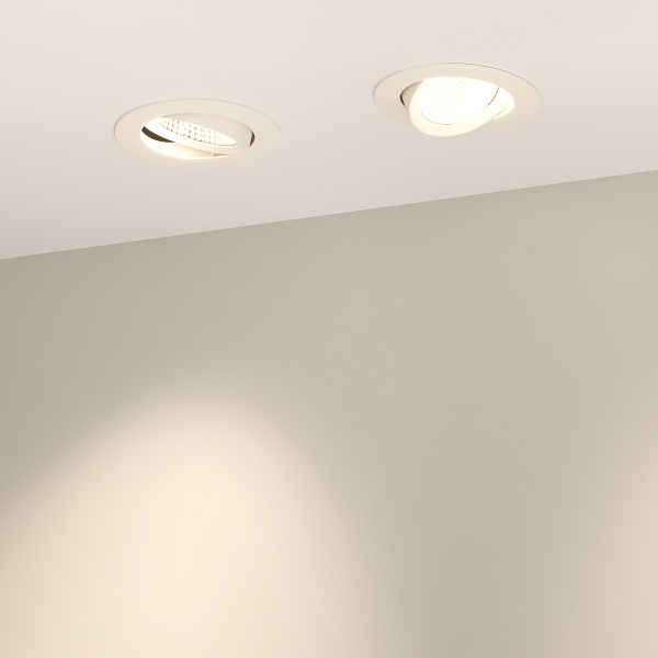 Светильник LTD-POLAR-TURN-R105-10W Warm3000 (WH, 36 deg, 230V) (Arlight, IP20 Пластик, 3 года) Lednikoff