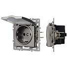 Механизм розетки влагозащищённый SCT-MCP-PL-GR (250V, 16A) (Arlight, -) Lednikoff