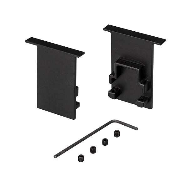 Заглушка SL-COMFORT-2542-F BLACK глухая (Arlight, Металл) Lednikoff