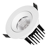 Светильник MS-ATOLL-BUILT-TURN-R94-10W Warm3000 (WH, 36 deg, 230V) (Arlight, IP54 Металл, 5 лет)