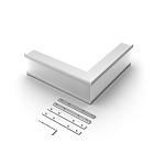 Угол SL-LINIA65-F внешний (Arlight, Металл) Lednikoff