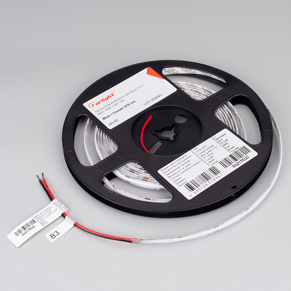 Светодиодная лента COB-X544-8mm 24V Blue (11.5 W/m, IP20, CSP, 5m) (Arlight, -) Lednikoff