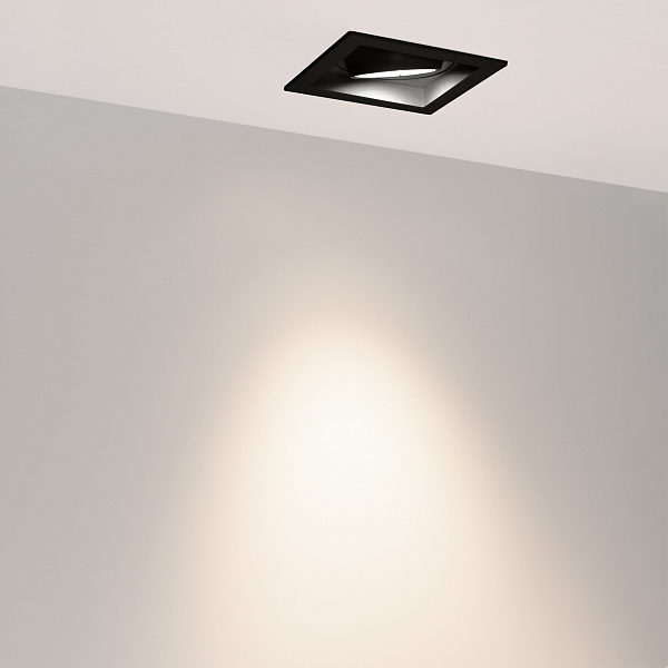 Светильник MS-VORTEX-BUILT-S117x117-20W Day4000 (BK-BK, 40 deg, 230V) (Arlight, IP20 Металл, 5 лет) Lednikoff