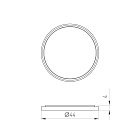Насадка овалорисующая LGD-DIAFILM-OVAL-LENS-R44 (WH) (Arlight, Металл)