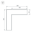 Угол SL-LINE-5035 (Arlight, Металл) Lednikoff