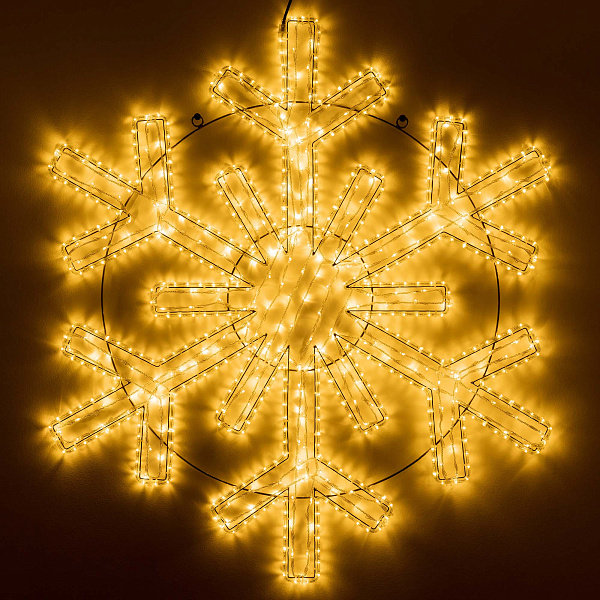 Фигура светодиодная ARD-SNOWFLAKE-M11-1250x1200-604LED Warm (230V, 36.5W) (Ardecoled, IP65) Lednikoff