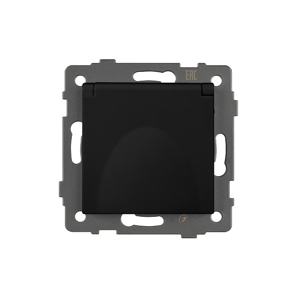 Механизм розетки влагозащищённый SCT-MCP-PL-BK-V (250V, 16A) (Arlight, -) Lednikoff