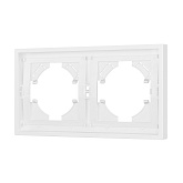 Рамка пластиковая FRM-TENDO-PL-2-WH (Arlight, Белый)