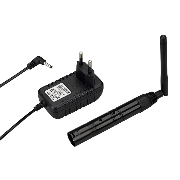 Усилитель SMART-DMX-Transmitter Black (5V, XLR3 Female, 2.4G) (Arlight, IP20 Металл, 5 лет) Lednikoff