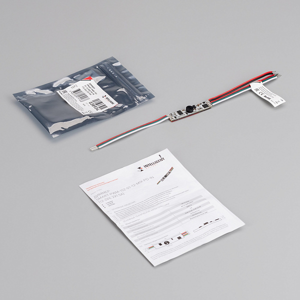 INTELLIGENT ARLIGHT Диммер SMART-PWM-102-01-12-MIX-PD-IN (12-24V, 2x1.5A) (IARL, IP20 Пластик, 5 лет) Lednikoff