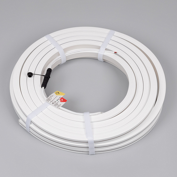 Светодиодная лента герметичная MOONLIGHT-TOP-X280-20x20mm 24V Warm2700 (10 W/m, IP67, 15m, wire x1) (Arlight, Вывод боковой, 5 лет)