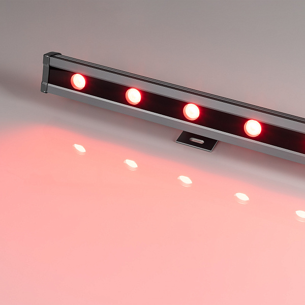 Светодиодный прожектор AR-LINE-1000L-48W-24V RGB-Warm3000 (Grey, 15x45 deg, DMX512) (Arlight, Закрытый) Lednikoff