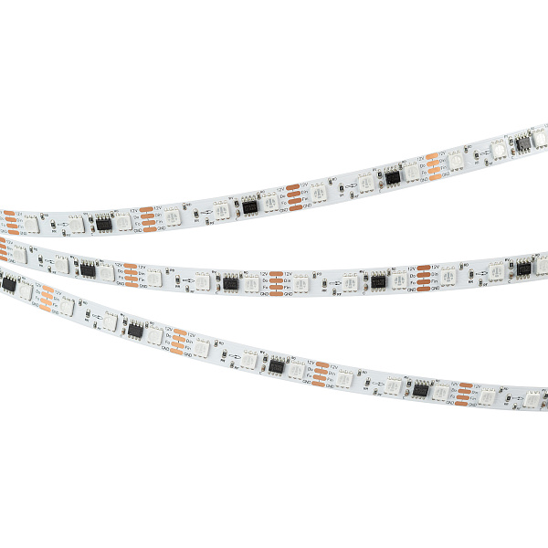 Светодиодная лента SPI-B60-10mm 12V RGB-PX3-BPT (12 W/m, IP20, 5060, 5m) (Arlight, бегущий огонь) Lednikoff