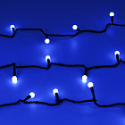 Светодиодная гирлянда ARD-BALL-CLASSIC-D13-10000-BLACK-100LED BLUE (230V, 7W) (Ardecoled, IP65) Lednikoff
