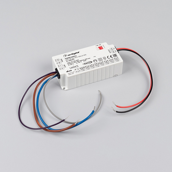 Блок питания ARJ-SP-20-PFC-DALI2-INS (20W, 9-45V, 0.35-0.7A) (Arlight, IP20 Пластик, 5 лет) Lednikoff