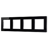 Рамка стеклянная FRM-GLARE-GS-4-BK (Arlight, -)