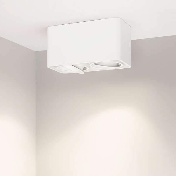 Светильник SP-CUBUS-S195x100-2x8W Day4000 (WH, 45 deg, 230V) (Arlight, IP20 Металл, 3 года) Lednikoff