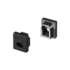 Заглушка SL-MINI-8 BLACK с отверстием (Arlight, Пластик) Lednikoff