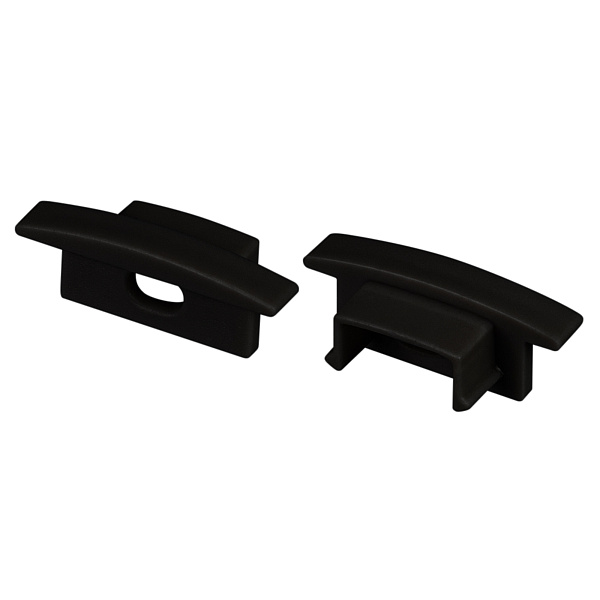 Заглушка LINE-2308-F BLACK с отверстием (Arlight, Пластик) Lednikoff