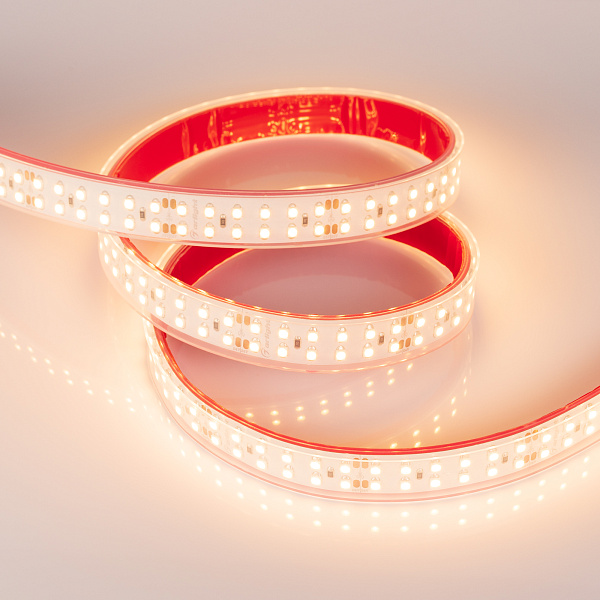 Светодиодная лента RTW 2-5000P 24V Warm2700 2x2 (3528, 1200 LED, LUX) (Arlight, 19.2 Вт/м, IP66) Lednikoff