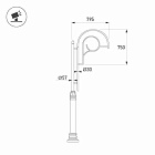 Кронштейн OXOR-SB2-1 BLACK (Arlight, Сталь) Lednikoff