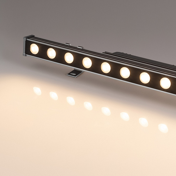 Линейный прожектор AR-LINE-500-12W Warm2700 (GR, 30 deg, 230V) (Arlight, IP65 Металл, 3 года) Lednikoff