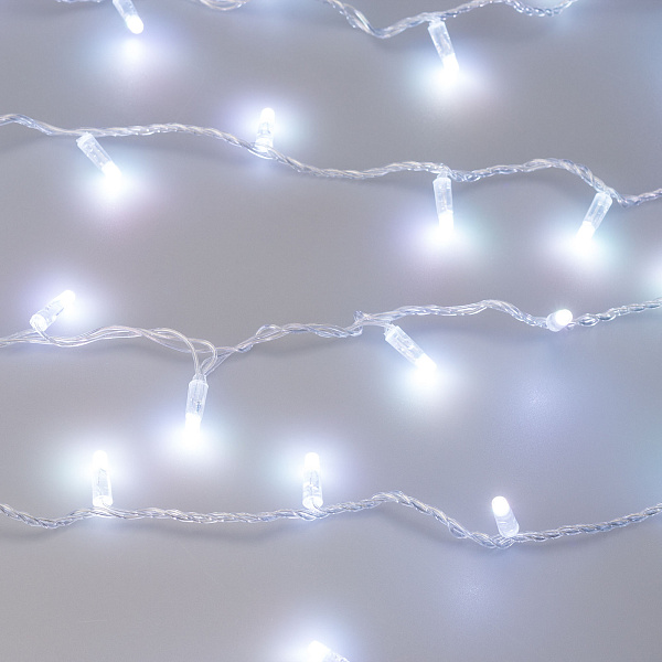 Светодиодная гирлянда ARD-STRING-CLASSIC-10000-CLEAR-100LED-SYNC RGB (230V, 6.5W) (Ardecoled, IP65) Lednikoff