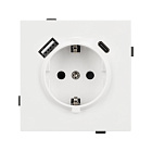 Механизм розетки с USB зарядкой SCT-TENDO-MUAC-SFPL-WH (230V, 16A) (Arlight, Матовый белый) Lednikoff