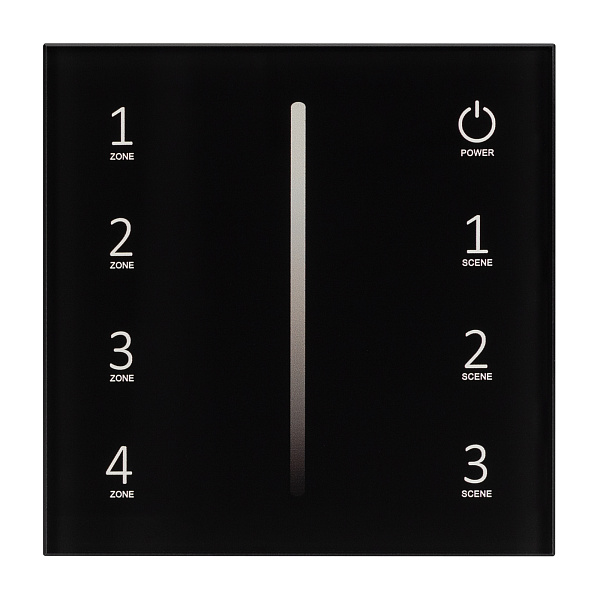 Панель SMART-P34-DIM-IN Black (230V, 0-10V, Sens, 2.4G) (Arlight, IP20 Пластик, 5 лет) Lednikoff