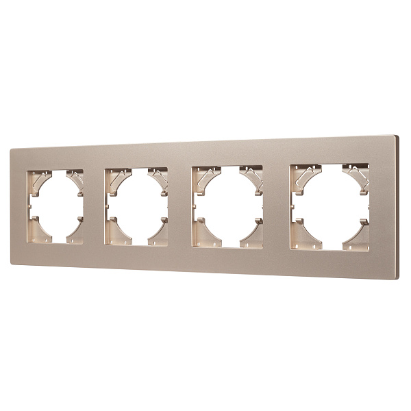 Рамка пластиковая FRM-PERIO-PL-4-GD (Arlight, -) Lednikoff