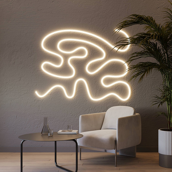 Силиконовый профиль WPH-FLEX-ROPE-D22-360deg-S8-5m WHITE (Arlight, Силикон) Lednikoff