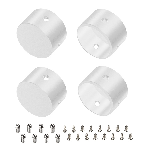 Заглушка WPH-FLEX-D22-360deg WHITE ALU глухая (Arlight, Металл) Lednikoff