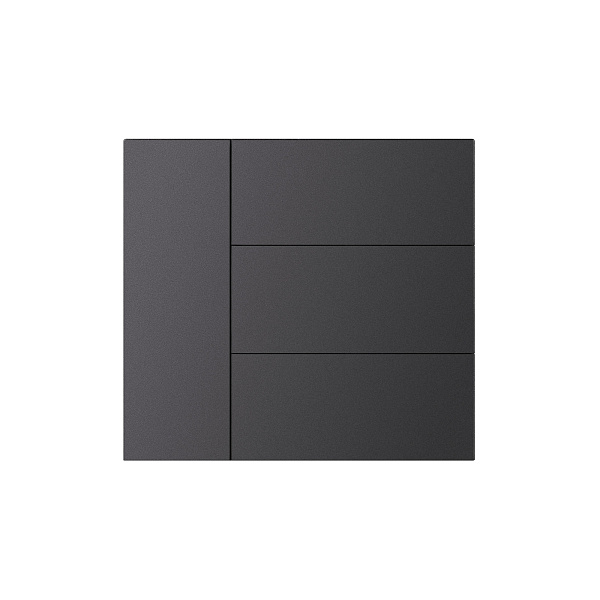 INTELLIGENT ARLIGHT Накладка панели KNX-23-4G-SUF Dark Grey (Backlightless) (IARL, IP20 Металл, 2 года) Lednikoff