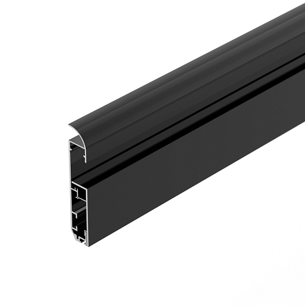 Профиль PLINTUS-H80-2000 BLACK (Arlight, Алюминий) Lednikoff