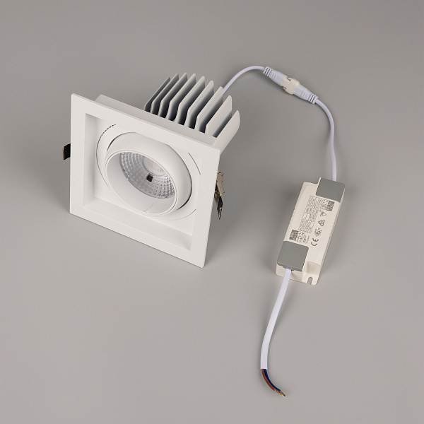 Светильник MS-VORTEX-BUILT-S140x140-30W Day4000 (WH-WH, 50 deg, 230V) (Arlight, IP20 Металл, 5 лет) Lednikoff