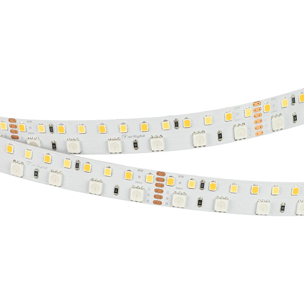 Светодиодная лента RT-BA180-15mm 24V RGBW-MIX (28.8 W/m, IP20, 5060/2835, 5m) (Arlight, 28.8 Вт/м, IP20) Lednikoff