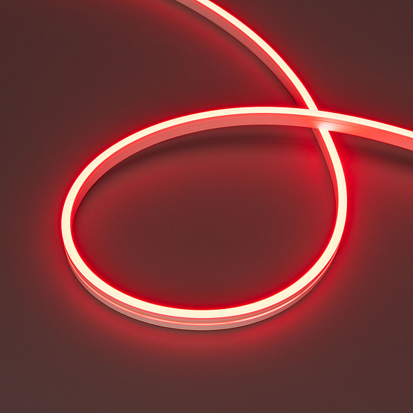 Светодиодная лента герметичная MOONLIGHT-SIDE-A168-4x10mm 24V Red (7.2 W/m, IP65, 5m, wire x2) (Arlight, Вывод прямой, 3 года)