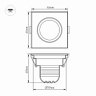 Светодиодный светильник LTM-S46x46WH 3W Warm White 30deg (Arlight, IP40 Металл, 3 года) Lednikoff