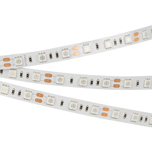Светодиодная лента RT-B60-10mm 12V Orange (14.4 W/m, IP20, 5060, 5m) (Arlight, Открытый) Lednikoff