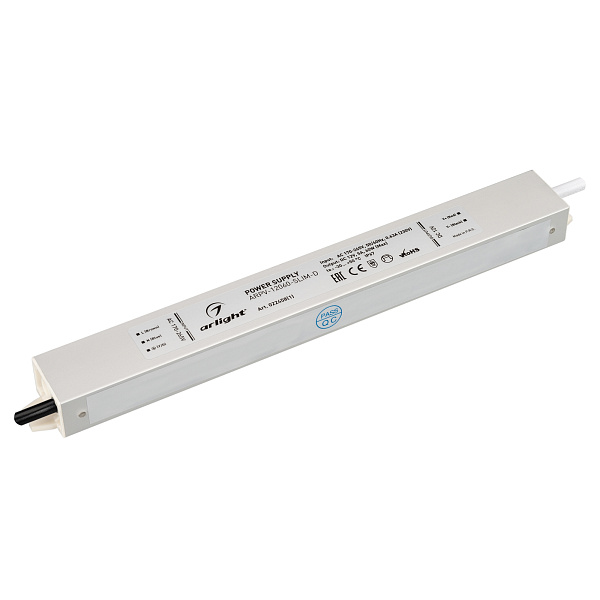 Блок питания ARPV-12060-SLIM-D (12V, 5A, 60W) (Arlight, IP67 Металл, 3 года) Lednikoff
