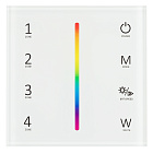 Панель Sens SMART-P45-RGBW White (230V, 4 зоны, 2.4G) (Arlight, IP20 Пластик, 5 лет) Lednikoff