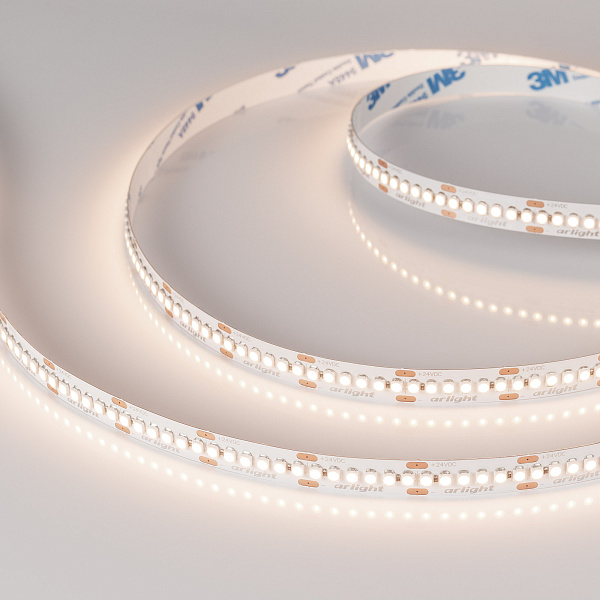 Светодиодная лента RT-A240-10mm 24V Warm3500 (19.2 W/m, IP20, 3528, 5m) (Arlight, Открытый) Lednikoff
