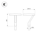 Светильник ALT-DEKKEL-50W Warm3000 (BK, 145x40 deg, 230V) (Arlight, IP65 Металл, 5 лет) Lednikoff