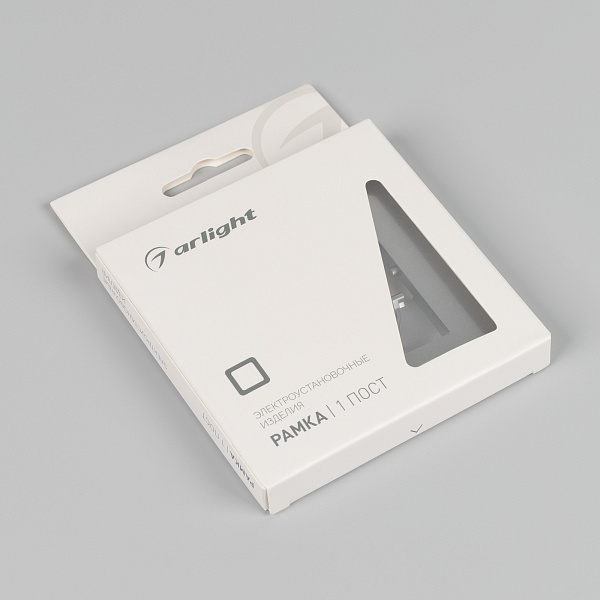 Рамка пластиковая FRM-PERIO-PL-1-GR (Arlight, -) Lednikoff