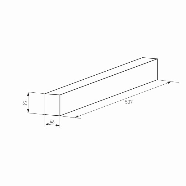 Трек MAG-TRACK-4563-500 (WH) (Arlight, IP20 Металл, 3 года)