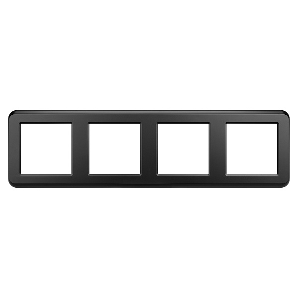 Рамка пластиковая FRM-VERSA-PL-4-BK (Arlight, -) Lednikoff