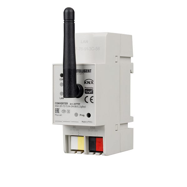 INTELLIGENT ARLIGHT Конвертер KNX-301-72-TUYA-DIN (BUS, ZigBee) (IARL, IP20 Пластик, 2 года) Lednikoff